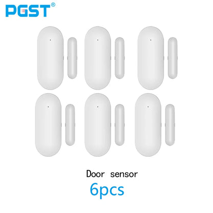 PGST door sensor, intelligent home door and window security detection, door opening alarm, 433MHz door detector, used to detect