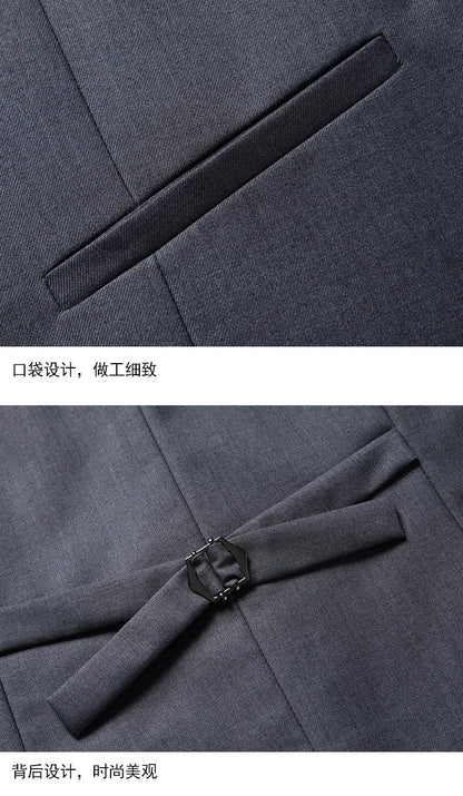 Suit Boutique Men's Fashion Business (Blazer+ Vest + Trousers) Gentleman's Wedding Casual Professional Formal Suit 3 Piece M-6XL