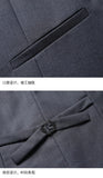 Suit Boutique Men's Fashion Business (Blazer+ Vest + Trousers) Gentleman's Wedding Casual Professional Formal Suit 3 Piece M-6XL