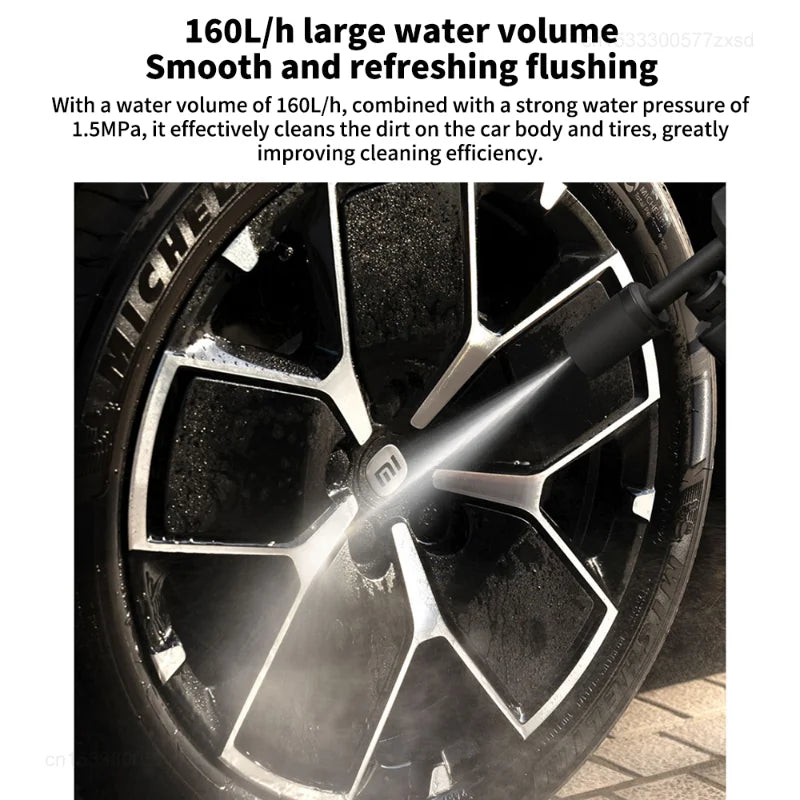 Xiaomi Mijia Wireless Car Washer 2 160L/h Large Water Volum Efficient Flushing Auto High Pressure Car Wash Gun Washer for Home