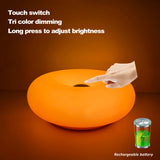 Bauhaus table lamp USB plug bedroom bedside lamp living room dining room decoration donut ambient light (Not glass)