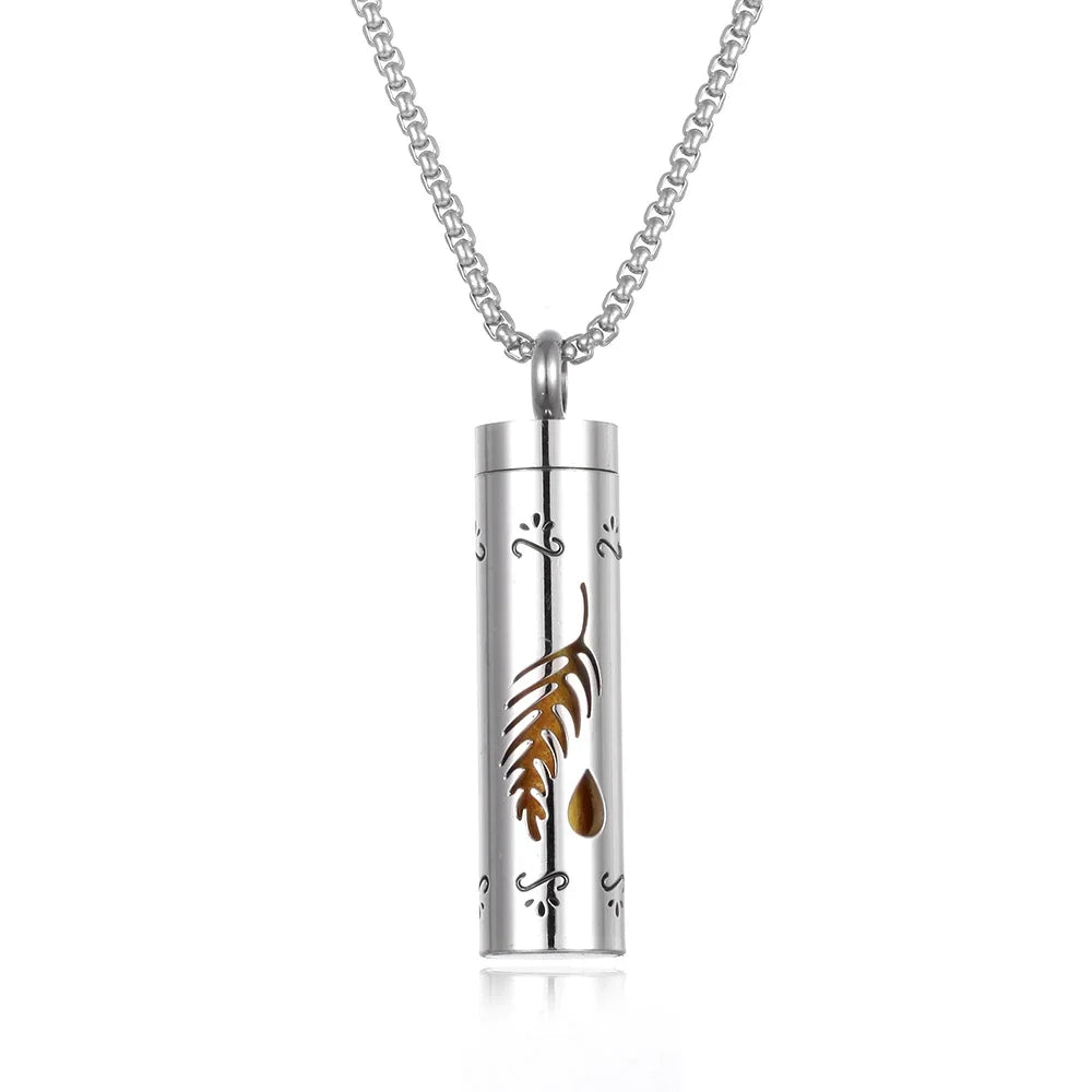 Stainless Steel Aromatherapy Necklace Diffuser Pendant Aroma Diffuser Locket Perfume Essential Oil Diffuser Pendant Necklace