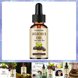 Óleo de Jojoba Orgânico, Óleo Hidratante Puro para Rosto, Cabelo, Pele e Unhas | Óleo Carreador Natural Prensado a Frio e Livre de Hexano