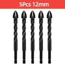 Cross Hex Tile Drill Bit For Glass Concrete Ceramic Tile Hole Opener Tunsten Carbide Hard Alloy Bits Set Tools 3 4 5 6 8 10 12mm