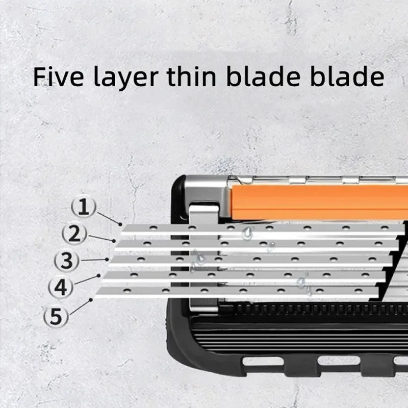 Old-fashioned Genuine Fusion Razor for Men Face Hair Shaving Removal Safety Manul Shaver Replacement Razor Blades Cassettes