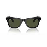 Original RayBan Classic RB2140 2140F WAYFARER Square Sunglasses with Glass Lenses, Glossy Frame, UV Protection, and Premium Eyewear in Box