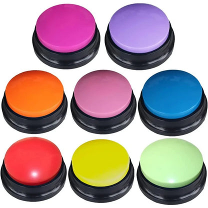 Botão De Gravação De Voz Para Comunicação Pet, Botões Do Cão, Buzzer De Treinamento, 30 Segunda Gravação, Cor, Cão