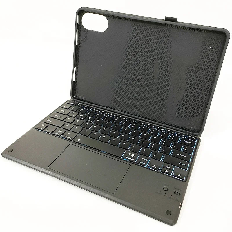 Bluetooth Keyboard Case For Xiaomi Redmi Pad Pro 12.1 Inch Tablet Case Trackpad Backlit Keyboard Cover Spanish Portuguese Funda