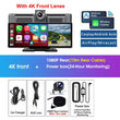 Srnubi 10.26" Dash Cam Rearview Carplay Android Auto 4K DVR Navigation Player Dual Lens Recorder Dashboard WIFI BT