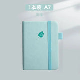 Mini A7 Pocket Notebook Handmade Leather 100Sheets Notepad Portable Travel Diary Planner Schedule Kawaii School Office Supplies