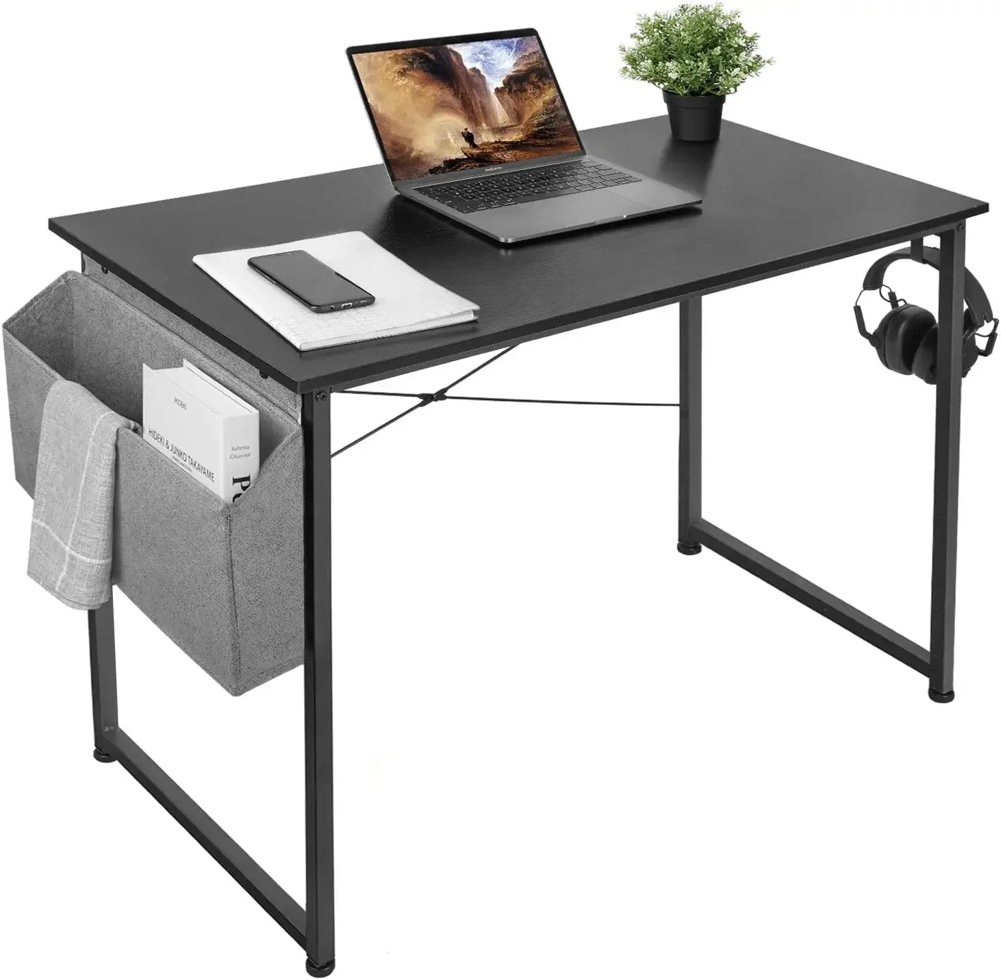 Homfa Desk Computer PC Desk Laptop Table Home Office School  Work Desk Stable with Organizer 100 x 50cm