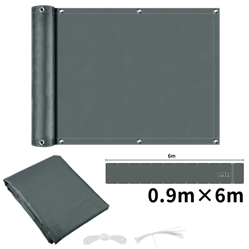 Waterproof Privacy Fence Screen Fence Covering Privacy with Grommets UV Protection Fencing Shade Cover for Outdoor Yard Backyard
