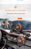 Car Fan 360° Adjustable 3 Head Air Fan Automotive Electric Fan USB/12V/24V Fan 2 Speeds Car Silent Fan For Home Desk Office&amp;Car