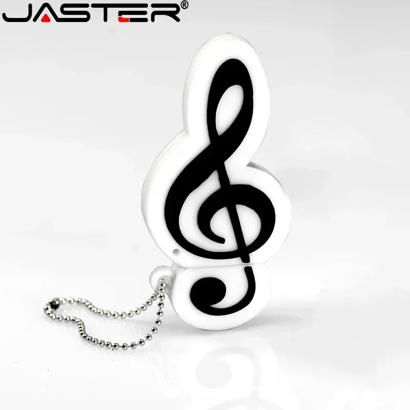 JASTER - Memoria USB de 64 GB con diseño de instrumento musical, diseño de guitarra, violín y violín, resistente al agua, 16 GB y 8 GB