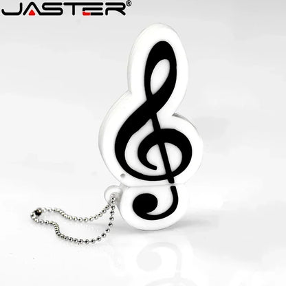 JASTER - Memoria USB de 64 GB con diseño de instrumento musical, diseño de guitarra, violín y violín, resistente al agua, 16 GB y 8 GB