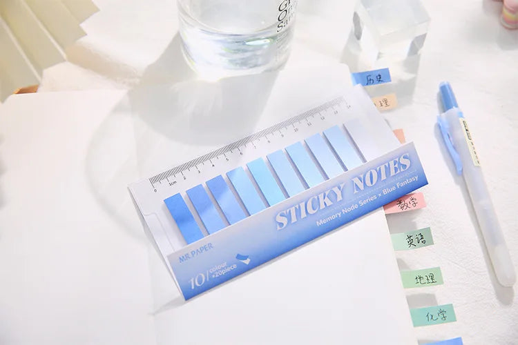 200 Sheets/set of Moranti Colored Index Stickers for Marking, Message Creative Stationery Stickers