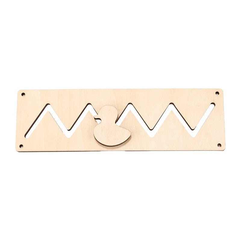Montessori Busy Board Accessories Wood DIY Toy Material Education Activity Board Parts Toys For Children Basic Skills Learning