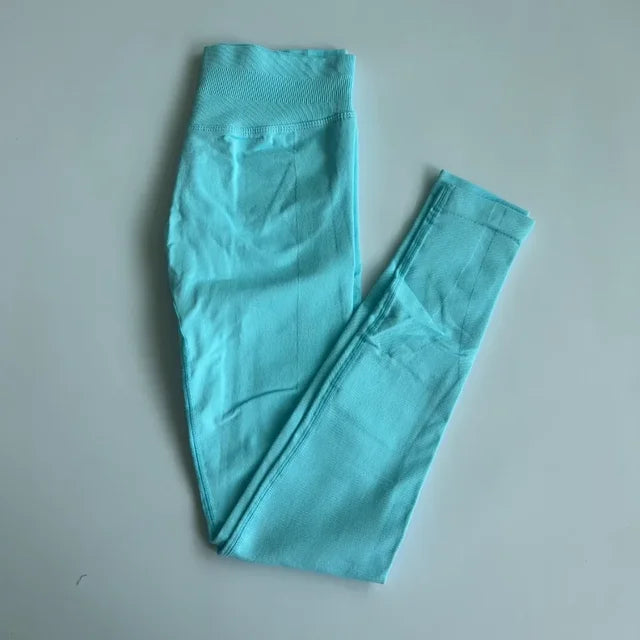 Impact Leggings Women Scrunch Seamless Yoga Legging Gym Sports Pants Low Waist Ribbed High Stretch Fitness Workout Tights 