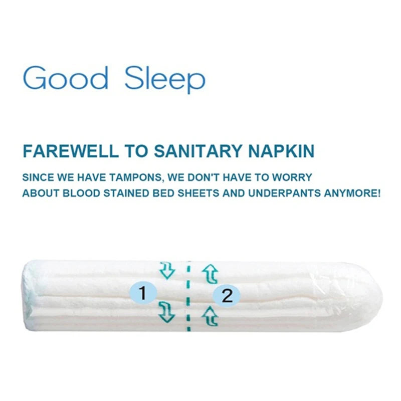 16 tampones menstruales de algodón regular de alta absorción, cómodos y protegen la menstruación. Cuidado femenino.