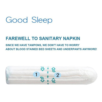 16 tampones menstruales de algodón regular de alta absorción, cómodos y protegen la menstruación. Cuidado femenino.