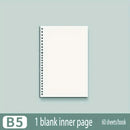 60 Sheets Notebook Refill Notepad Loose Leaf Binder Paper A4/ B5/A5 Blank/Grid/Lined Notebooks Writing Pads Office School