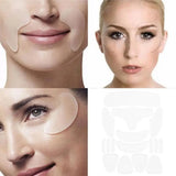 1 set Reusable Face Wrinkle Remover Tapes Silicone Anti-wrinkle Face Forehead Cheek Chin Sticker Anti-aging Skin Care Mask