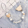 Clip para chupete con nombre personalizado, estilo nórdico, cadena para chupete de recién nacido, accesorio para bebé, colgante, 1 o 2 unidades 