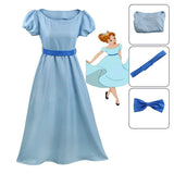Anime Peter Pan Cosplay Costumes Peter Wendy Disney Princess Dress Belt Outfits Adult Children Halloween Roleplay Cloth