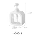 Dispensadores de jabón de baño de 300/500 ml, rellenables, para loción, champú y gel de ducha, portátiles, de viaje, con bomba de baño vacía.