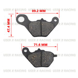 USER-X Universal Motorcycle Disc Brake Pad Front Rear Disc Brake Pads Block Shoes Scooter VICTORIA Blade RG125 Honda 145
