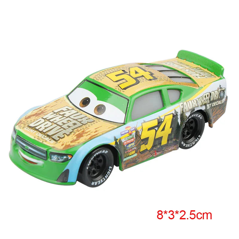 Disney Pixar Cars 3 2 Metal Diecast Car Toy Lightning McQueen Queen of England Fritter Miss For Kids Boy Birthday Toy Car Gifts
