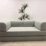 Italian Compressed Sofa Minimalist Retro Corduroy Sofa Bed Lounge Modular Couch Foldable Washable Customizable for Living Room