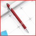 20-200 Pens Wholesale Metal Ballpoint Pen Touch Screen Pen Office School Advertising Pen Custom Logo Text Laser Engraving