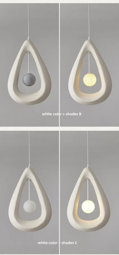 Japanese Wabi Sabi Pendant Light Nordic Dining Room Ceiling Chandelier Home Decor Bar Table Kitchen Island Creative Hanging Lamp