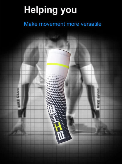 1 Pair Unisex Cycling Running Sports Sleeve Arm Cooling Sleeves UV Sun Protection Cuff Cover Protective Elastic Arm Sleeves New