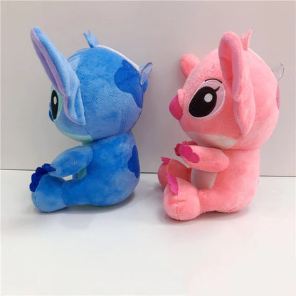Peluche de Stitch de 20 cm, juguete kawaii de TV, colgante con el mismo párrafo, regalo de cumpleaños para niños, modelos de pareja