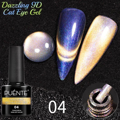 7.5ML Super Shiny Ruby Red Cat Magnetic Gel Nail Polish Wine Red Cat Eye Gel Soak Off Semi-Permanent Nail Varnish For Manicure