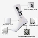 2025 New Anti-Slip Tape Design Football Socks Mid-Calf Non-Slip Soccer Sport Cycling Sports Men's Women Sock Grip Yoga 1 Pair