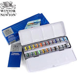 Winsor & Newton Cotman High-Quality Watercolor Paint 24-Color Half-Pan Artist Art Student Special Sketch Paint Set