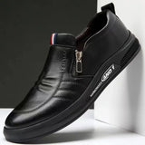 Casual Leather Shoes Men Loafers Trend Brand Business Shoes Autumn Slip-on Flat Men's Sneakers Comfortable Moccasins Zapatos Hombre