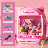Máquina de muñecas DIY de gran tamaño para niños, juego de monedas, minimáquina de garras, grúa, muñeca musical, regalos de Navidad
