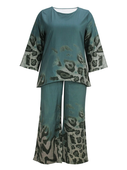 2 Piece Women Sets 2025 New Arrival Plus Size Autumn Winter Matching Sets Top And Pants Suits Outfits Oversized Clothing