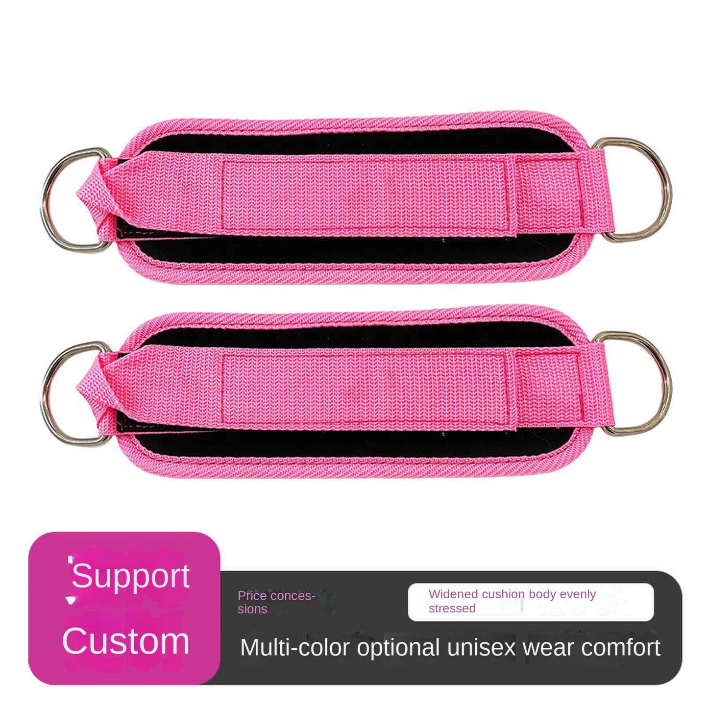 1PC Fitness Gantry Ankle Buckle Training Leg and Hip Training Device Double D Tension Foot Ring Legging Strap Ankle Accessories