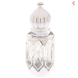 Mini Glass Roll on Bottle Hot Stamped Silver Rollerbal Essential Oil Container Blending Perfume Bottle Empty Essential OilBottle