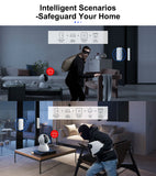 GIRIER Smart Door and Window Sensor ZigBee 3.0 Wireless Contact Detector for Smart Home Security Works with Home Assistant MQTT