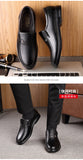 Leather Men Formal Shoes Luxury Brand 2025 Men's Loafers Dress Moccasins Breathable Slip-on Black Driving Shoes Plus Size 38-46