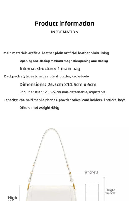 JW PEI Fashionable Trendy Adjustable Crossbody Bag Vintage Women's Shoulder Bag Pudding Bag JOYFashionable 1C56