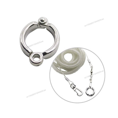Bird foot Chain Parrot Anti-flying Traction Rope Bird Feet Bracelet Alloy Foot Ring Pet Bird Flying Travel Training Leash