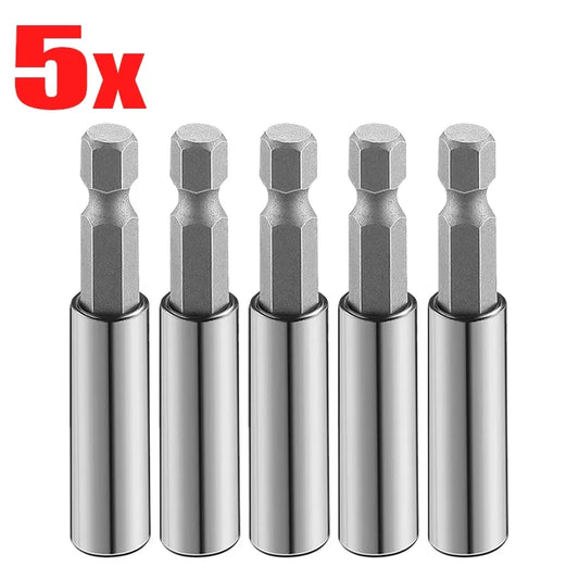 10/1pcs Magnetic Screwdriver Extension Hex Shank Extended Connecting Rod Carbon Steel Screwdriver Bit Holder Power Tools