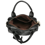 Genuine Brand Soft Leather Shoulder Bag For Women Casual Tote Bag Female Solid Color Purse Simple Design Handbag Commuting Sac